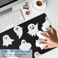 thumbnail image 4 of Long Mouse Pads for Desk,Black Halloween Ghosts Desk Mats on Top Of Desks, Desk Mouse Pad Extra Large with 3mm Non-Slip Base and Stitched Edge for Gaming,Office,Work,Home 31.5"x11.8", 4 of 6