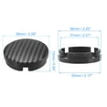 thumbnail image 6 of Unique Bargains 4 Pcs 58mm 4 Clips Vehicle Wheel Rim Hub Center Caps Cover with Black Carbon Fiber Pattern Sticker Black, 6 of 6