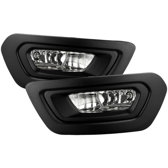 Spyder Automotive 9054129 Driving/ Fog Light Clear Lens Black Housing Set Of 2