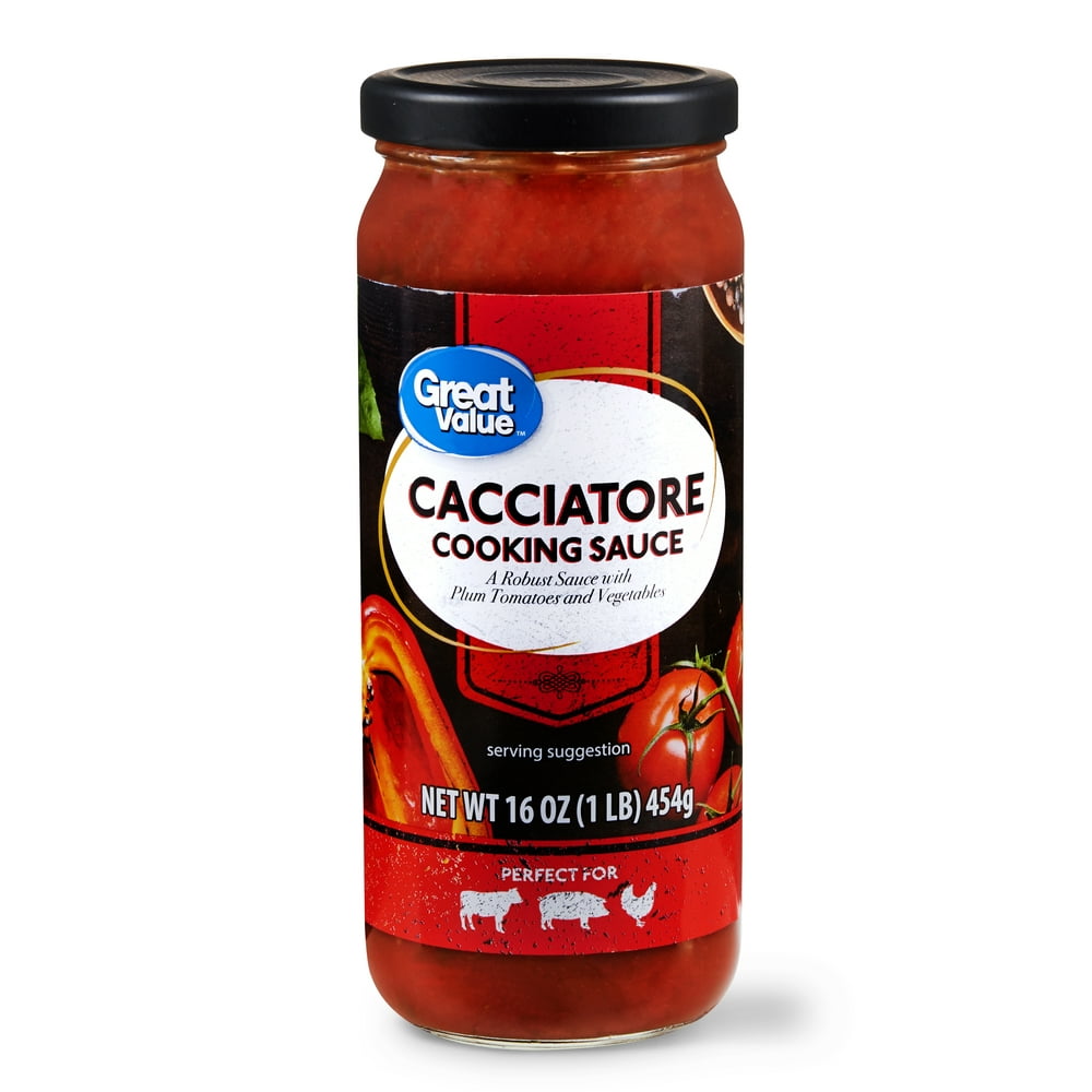 Great Value Cacciatore Cooking Sauce, 16 oz