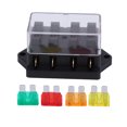 thumbnail image 2 of Fuse Distribution Block 4 Way Blade Fuse Holder Box Waterproof With 4pcs Fuse For 12V-24V Auto Car Marine Boat, 2 of 8