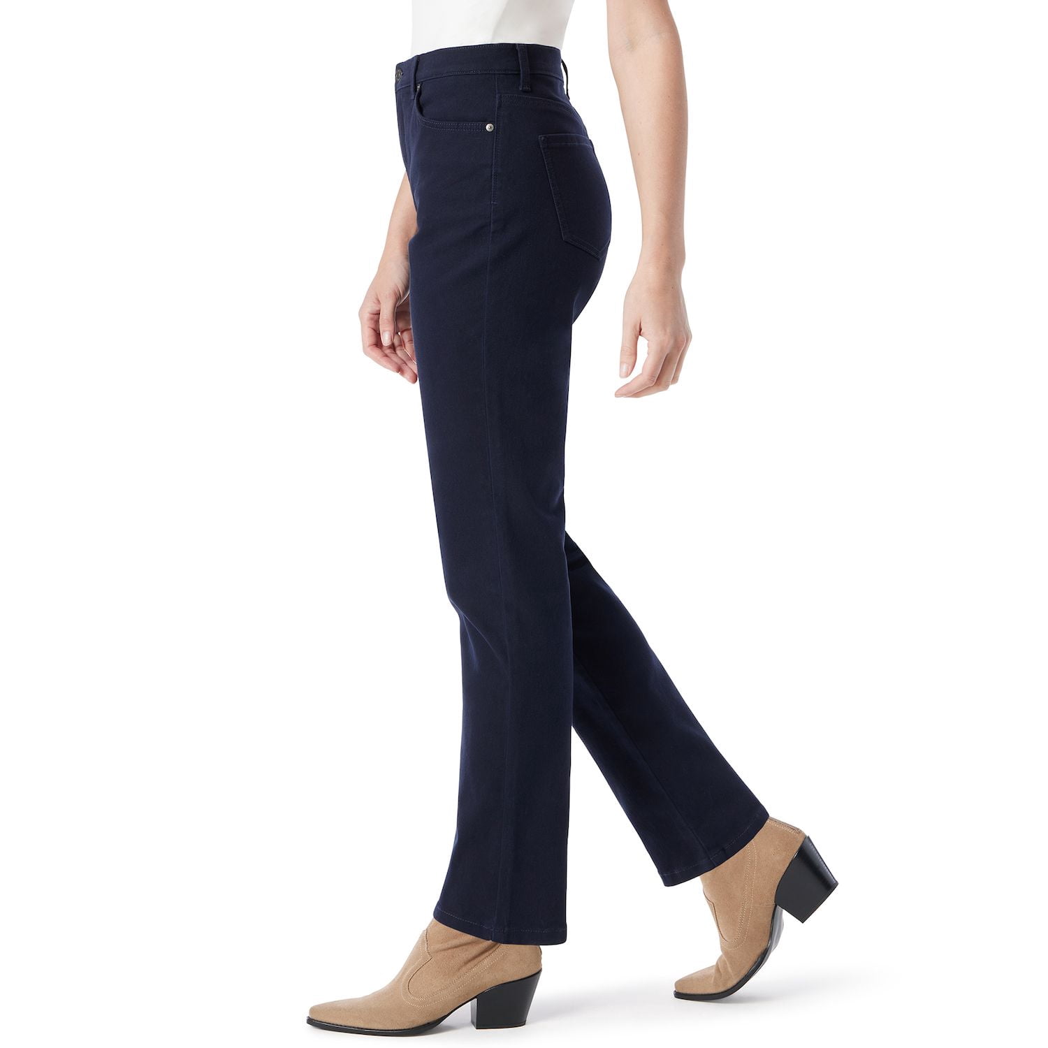 Gloria Vanderbilt Women's Amanda High Rise Straight Leg 5 Pocket Jean