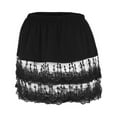 thumbnail image 4 of asdoklhq Womens Plus Clearance Women's Layered Tiered Sheer Lace Trim Extender Half Slip Plus Size Skirt, 4 of 9