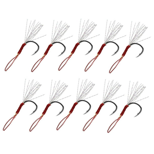 10x Small Fishing Hooks, Strong Fishhooks, Fishing Accessories for  Freshwater/Seawater - 16, 21mm 24mm 26mm 