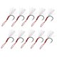 thumbnail image 5 of Paquete de 10 anzuelos de pesca auxiliares, resistentes, con púas, 12#, 14# Plata 14, 5 of 9