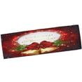 thumbnail image 4 of Alfombril De De Resistente Al Deslizamiento Respaldo De Látex Felpudo De Bienvenida Para Cocina Salón, Navidad, 71 X 24 Pulg Campana de arbol rojo Yotijar Alfombra para el piso Alfombrilla para la puerta, 4 of 8