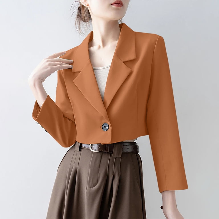 brown dress jacket women Amazon.com: Women's Blazer Sets Casual Work Belted Suit Coat and Pant Ladies Fashion Business Office Loose Sets for Wedding Guest Brown : Clothing, Shoes & Jewelry