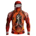 thumbnail image 5 of Men's Workout Fishing Hoodies Shirts with Face Mask 3d Skull UV Sun Protection Shirts UPF Rash Guard Long Sleeve Hoodie, 5 of 7