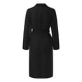 thumbnail image 7 of Womens Sheer Organza Trench Coat Lapel Collar Long Sleeve Double Long Jacket Transparent Fall Outerwear Elegant Streetwear Top, 7 of 7