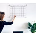 thumbnail image 2 of Premium Large Acrylic Wall Calendar - Reusable Board for Office and Home - Dry Erase Board - Large Glass Calendar for Wall (40x28" (XLarge), Black Standoff), 2 of 13