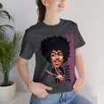 thumbnail image 4 of Jimi Hendrix Cartoon Portrait T-Shirt, Black History Icon, Vintage Music, 4 of 5