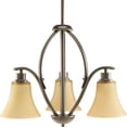 thumbnail image 1 of Progress Lighting P4489-20 Joy Collection 3-Light Chandelier, Antique Bronze, 1 of 1