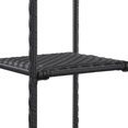 thumbnail image 2 of vidaXL Storage Shelf Black 30x30x90 cm Poly Rattan, 2 of 5