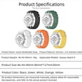 thumbnail image 3 of Ocean Silicone Band for Samsung Galaxy Watch 8 40mm 44mm 8Classic 46mm No Gaps Sport Strap for Galaxy Watch Bracelet Accessories, 3 of 22