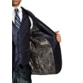 thumbnail image 2 of Mens Suit Two Piece Solid Notch Lapel Set With Free Matching Vest, 2 of 5
