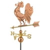 25" Luxury Polished Copper Crowing Rooster Weathervane