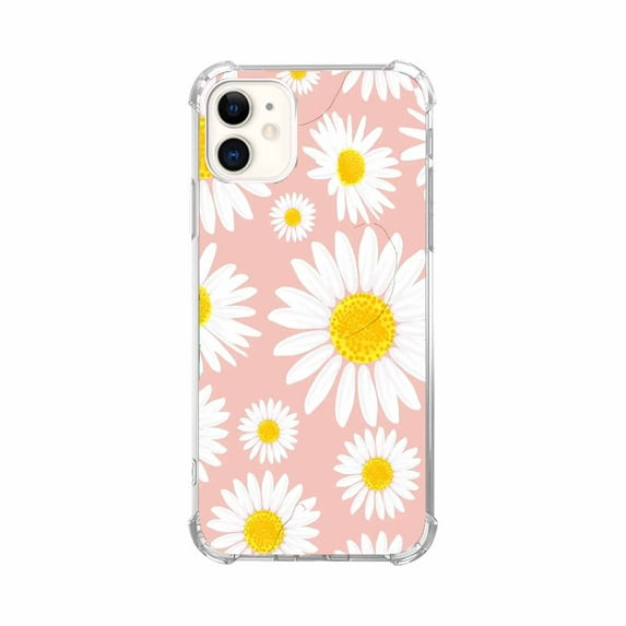 Flower Collage Case for iPhone 12 Mini,Aesthetic Art Design Pattern Soft TPU Bumper Case Cover