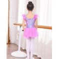thumbnail image 5 of Oudiya 3-9 Years Ruffle Sleeve Ballet Leotard Dance Dress Tutu Skirt Outfits for Girls Gymnastics, 5 of 7