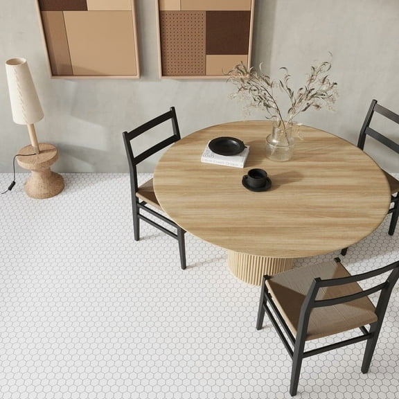 Nubes 12 x 12 in. Honed Snow White Marble Mosaic Hexagon Wall and Floor Tile (4.83 sq ft/case) - 5 Pack