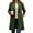 Army Green, variant on Winter Coats for Women Solid Casual Thicken Wool Stand Collar Inner Lining Pocket Breasted Pea Mao Coat Blue 2XL