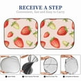 thumbnail image 6 of Fotbe Strawberries 2-Piece Car Windshield Sun Shade | Sun Blocker for Car Windshield | Foldable Automotive Interior Accessories for Sun Protection-Medium, 6 of 7