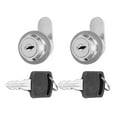 2pcs Cylinder Cam Locks AntiCorrosion Secure Hardware with 4 Keys for