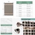 thumbnail image 6 of Western Texas Star Retro Balloon Curtains for Bedroom/Front Door/Bathroom, Country Vintage Black Beige Plaid Tie Up Curtains 63 Inch Length Light Filtering Kitchen Curtains Shades for Windows 46"x63", 6 of 8