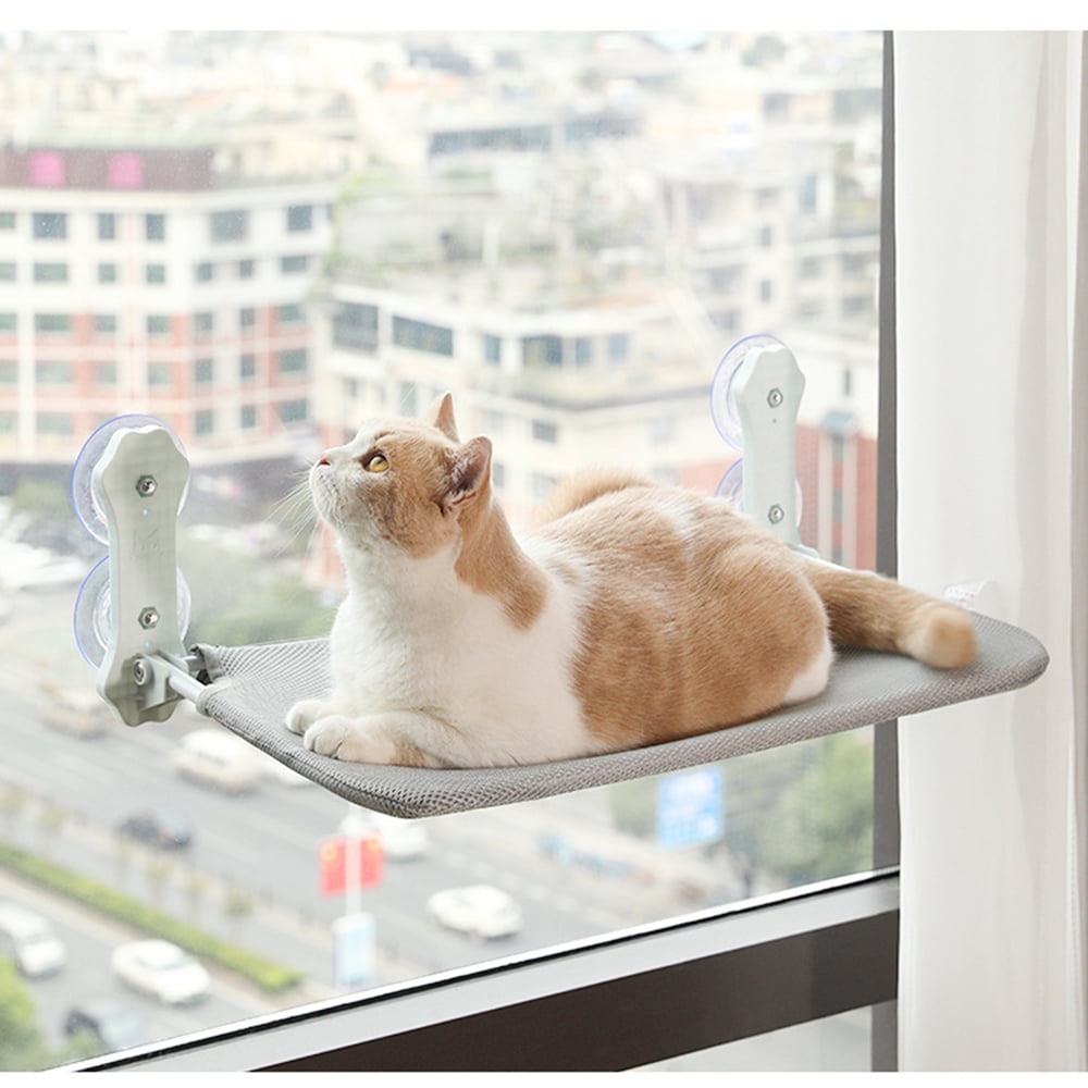 Feline Heaven: Cat Window Hammock, Foldable Stable Lounger, Easy Assembly With Sturdy Metal Frame, Comfortable Cat Bed, High-Quality Mesh, Space-Saving, Machine Washable, Bearing