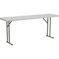 5Foot Rectangle Granite White Plastic Folding Training/Seminar Table