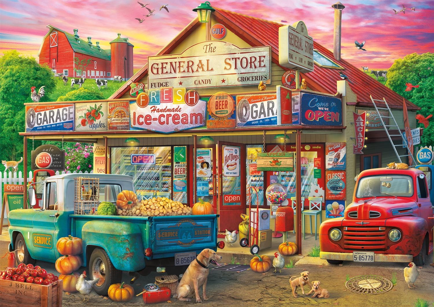 Buffalo Games Americana Le puzzle Country Store en 500 pièces