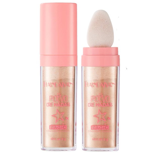 Allover Body Powder Easy Coloring para brazo, pierna, vello facial (dorado), marrón