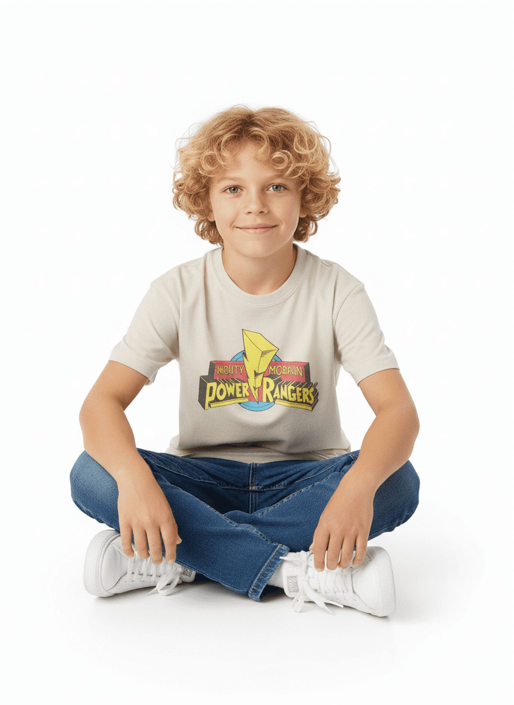 Power Rangers Boys Mineral Wash Mighty Morphin Graphic Tee, Sizes 4-18