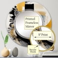 thumbnail image 4 of DESIGN ART Designart 'Modern Green Art Deco V' Printed Modern Transitional Wall Mirror 24in.x36in., 4 of 5