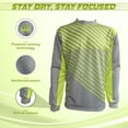 thumbnail image 3 of Camiseta de portero Vizari Arroyo gris/amarillo para adulto, 3 of 6