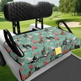 thumbnail image 4 of chaqlin Horse Floral Print Golf Cart Seat Covers Universal, Soft, Suitable for Sports, Fit for Golfcart, 4 of 8
