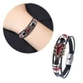 thumbnail image 2 of Fogun Multifuntional Leather Bracelet Guitar Theme Wristband Adjustable Bracelet Suitable for Parties and Casual Outings, 2 of 2