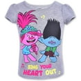 thumbnail image 3 of Trolls Poppy and Barb Girls 4 Pack Character Short Sleeve Tees, 4-6X, 3 of 9