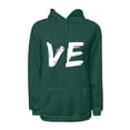 thumbnail image 4 of WEAIXIMIUNG Cute Sweatshirts Couple Plus Thick Hooded Letter Print Solid Color Plus Size Hoodie (Women's), 4 of 4