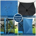 thumbnail image 3 of COBIZI Pop Up Gazebo Screen Tent Screen House for Camping, 12x12 Screen Room with Mosquito Netting, Hub Tent Instant Screened Canopy with Carrying Bag and Ground Stakes, Blue, 3 of 6