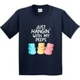 thumbnail image 3 of Inktastic Easter Hangin' with My Peeps Youth T-Shirt, 3 of 5