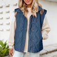 thumbnail image 5 of FUZHIQ Womens Puffer Vest Lightweight Stand Collar Sleeveless Cropped Quilted Jackets Button Fall Zip Up Coat Outerwear, 5 of 8