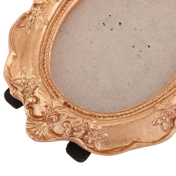 HOOWIFFY Golden Victorian Style Christmas Tree Picture Ornaments, Decorative Resin Frame, 4.5 Inch Holiday Decor