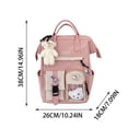 thumbnail image 4 of Cadorn Oxford Backpack Stylish Cute Durable Backpacks for Students with Spacious Capacity for Outdoor Travel School Commute Hiking and Daily Use, 4 of 9