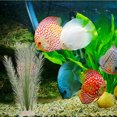 thumbnail image 5 of NICEXMAS 2Pcs Fish Tank Plastic Plants Green Lifelike Aquarium Decor with Stable Design, 5 of 5