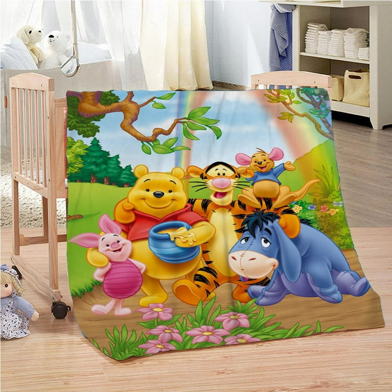 Winnie the Pooh Characters Warm Fuzzy Plush Themed Blanket Soft Plush Blanket  Throw Blanket for Kids Kids Throw Blankets for Bed Sofa Couch Car -  Walmart.com