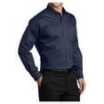 thumbnail image 4 of Mens SuperPro Twill Versatile Cotton/Polyester Shirt True Navy 3X-Large, 4 of 6