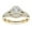 B, variant on MANHUJI Silver Rings for Women Couple Rings Gold-Plated inlaid Zircon Ring Classic Jewelry Womens Rings Crystal Rings Silver Rings for Women(H,6)