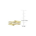 thumbnail image 2 of 1/4 Carat (Ctw VS1-VS2, G-H) Lab-Grown Diamond CrossOver ring in Yellow Sterling Silver for Women, 2 of 6