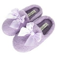 thumbnail image 5 of Jessica Simpson Girls Slip-On Clogs - Fuzzy Comfy Warm Memory Foam Sherpa Slippers with Satin Bow, 5 of 9