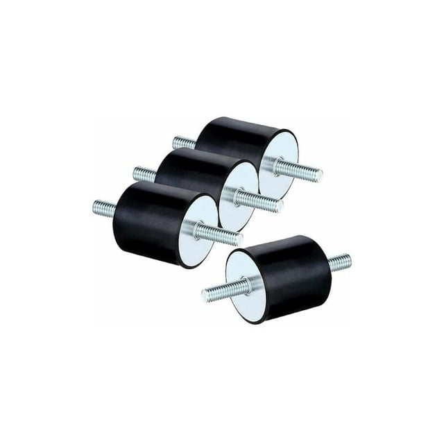 Silent Block M8, 4 piezas de goma antivibración Silenblock Stud, tornillo de doble extremo amortiguador antivibración para barco coche silenciador amortiguador - (M8 x 20, 30 x 30) RUIOIU